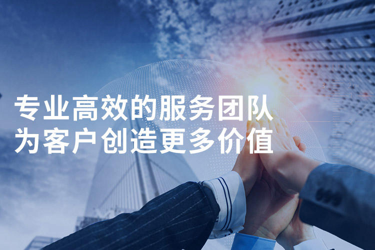 专业高效的服务团队为客户创造更多价值